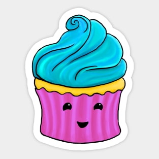 Happy cupcake Sticker